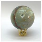 NATURAL CARIBBEAN CALCITE CRYSTAL SPHERE