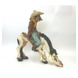 1977 UNIVERSAL STATUARY WESTERN COWBOY HORSE