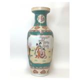 TALL CHINESE HAND PAINTED PORCELAIN VASE
