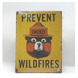SMOKY THE BEAR PREVENT WILDFIREs METAL SIGN