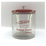 TOMï¿½S TOASTED PEANUT STORE COUNTERTOP JAR
