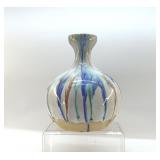 BAUM BROS. RAINBOW DRIP POTTERY VASE 11'