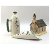 CHURCH MUSIC BOX, WALL POCKET, IRONING SPRITZER