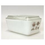 VTG PYREX EARLY AMERICAN REFRIGERATOR DISH #0502