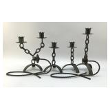 GOTHIC CANDLESTICKS 12 INCHES