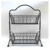 DOUBLE TIER WIRE BASKET