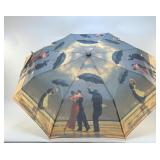 THE SINGING, BUTLER, FAMOUS PAINTING UMBRELLA