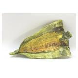 ARTISAN POTTERY, CORN COB LEAF BOWL