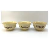 3 PFALTZGRAFF VILLAGE MIXING BOWLS
