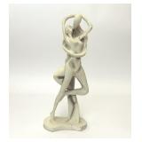 ABSTRACT DANCING COUPLE RESIN STATUE