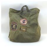Vietnam war Era Military Flight helmet bag/patches
