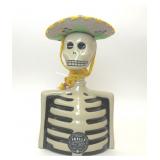 LOS AZULEJOS SKELLY TEQUILA BOTTLE EMPTY