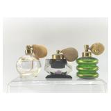 3 ANTIQUE PERFUME BOTTLES 1950S IRICE DEVILBIS