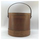 HUGE ANTIQUE FIRKIN SUGAR BUCKET