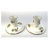 PAIR OF STAFFORDSHIRE CANDLESTICKS