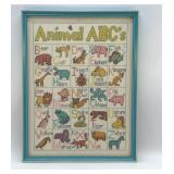 ABCï¿½S FRAMED CROSS STITCHED ART