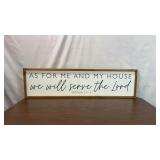 JOSHUA 24:15 RUSTIC SIGN