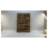 RUSTIC SONG OF SOLOMON PLAQUE