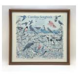 CAROLINA SONGBIRDS FRAMED 23x22