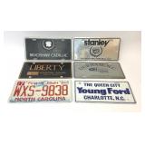 6 VTG NC CAR DEALERSHIP BOOSTER LICENSE PLATES