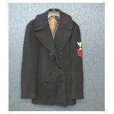 1940ï¿½s U.S. NAVY ENLISTED PEA COAT SZ 34