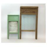 VTG ATLANTIC NO 510 GLASS WASHBOARD, TIN BOARD