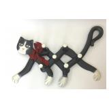 VTG WOODEN BLACK CAT EXPANDABLE COAT RACK