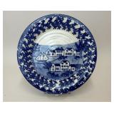 VTG SHARD POTTERY MAINE COASTAL VILLAGE PLATE