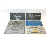 6 VTG NC CAR DEALERSHIP BOOSTER LICENSE PLATES