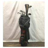 WILSON CLUBHOUSE GOLF BAG CALLAWAY GOLF CLUBS