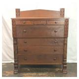 1830S AMERICAN EMPIRE CHEST OF DRAWERS
