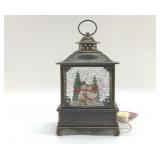 LIGHTED SNOWMAN SNOW GLOBE 9"