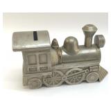 METAL TRAIN BANK 6"