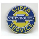 CHEVROLET SUPER SERVICE SIGN 12"