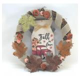 FALL IN LOVE WREATH 17"