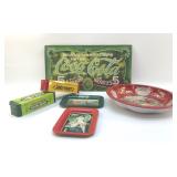 COCA-COLA  AND JUICY FRUIT TINS, TRAYS  16"