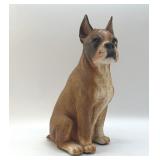 BOXER DOG STATUE COMPOSITION 13"
