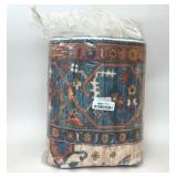 GEOMETRIC FLORAL FLOOR RUG 59" x 82ï¿½