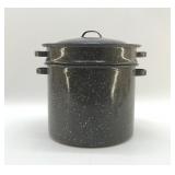 GRANITEWARE DOUBLE BOILER. 10"