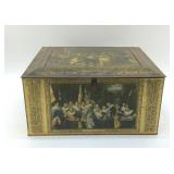 ANTIQUE CANDY TIN WITH REMBRANDT PAINTINGS
