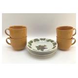PFALTZGRAFF LG MUGS, VINE TABLETOPS BOWLS