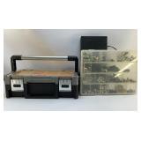 KETER TOOL BOX, ACCESSORIES BOX FULL