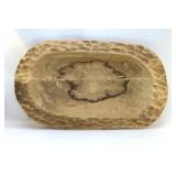 HUGE WOODEN CARVED BOWL