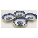 VINTAGE BLUE WILLOW BOWLS 6.5"