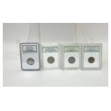 4 Graded Coins