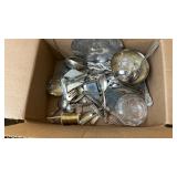 BOX FULL OF SILVER PLATE