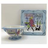 JENNIFER BRINLEY SHOPPING GIRL LUNCH SET 9"