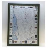 FRAMED VINTAGE EXPEDITION SONOMA MAP