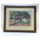 ALLEN INGLES PALMER "HAPPY FOLK" SIGNED PRINT
