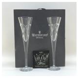 WATERFORD CRYSTAL "WISHES" TOASTING FLUTES